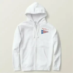 Geuee Classic Triangular American Flag Embroidered Hoodie Geuee Classic Triangular American Flag Embroidered Hoodie