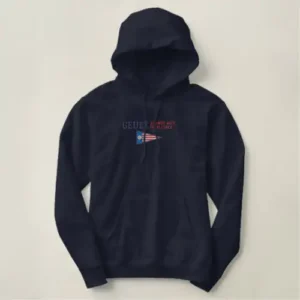 Geuee Classic Triangular American Flag Embroidered Hoodie Geuee Classic Triangular American Flag Embroidered Hoodie