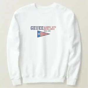 Geuee Classic Triangular American Flag Embroidered Sweatshirt Geuee Classic Triangular American Flag Embroidered Sweatshirt