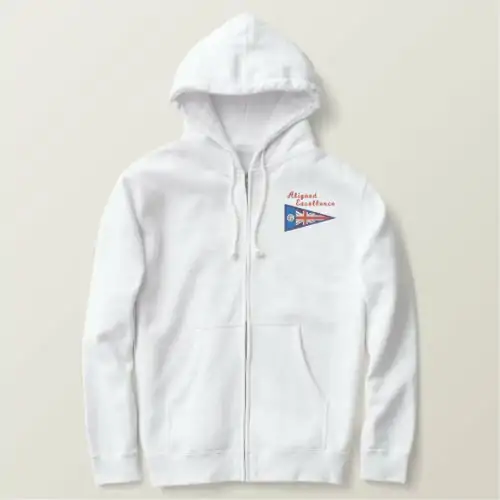Geuee | Classic Triangular Union Flag Embroidered Hoodie
