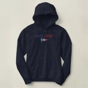 Geuee | Classic Triangular Union Flag Embroidered Hoodie Geuee | Classic Triangular Union Flag Embroidered Hoodie