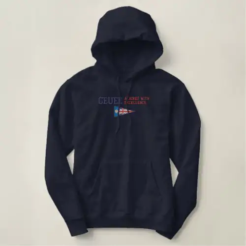 Geuee | Classic Triangular Union Flag Embroidered Hoodie Geuee | Classic Triangular Union Flag Embroidered Hoodie