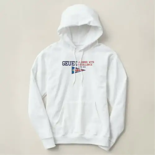 Geuee | Classic Triangular Union Flag Embroidered Hoodie Geuee | Classic Triangular Union Flag Embroidered Hoodie