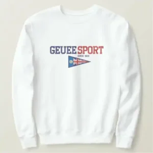 Geuee Sport | Classic Triangular Union Flag Embroidered Sweatshirt Geuee Sport | Classic Triangular Union Flag Embroidered Sweatshirt